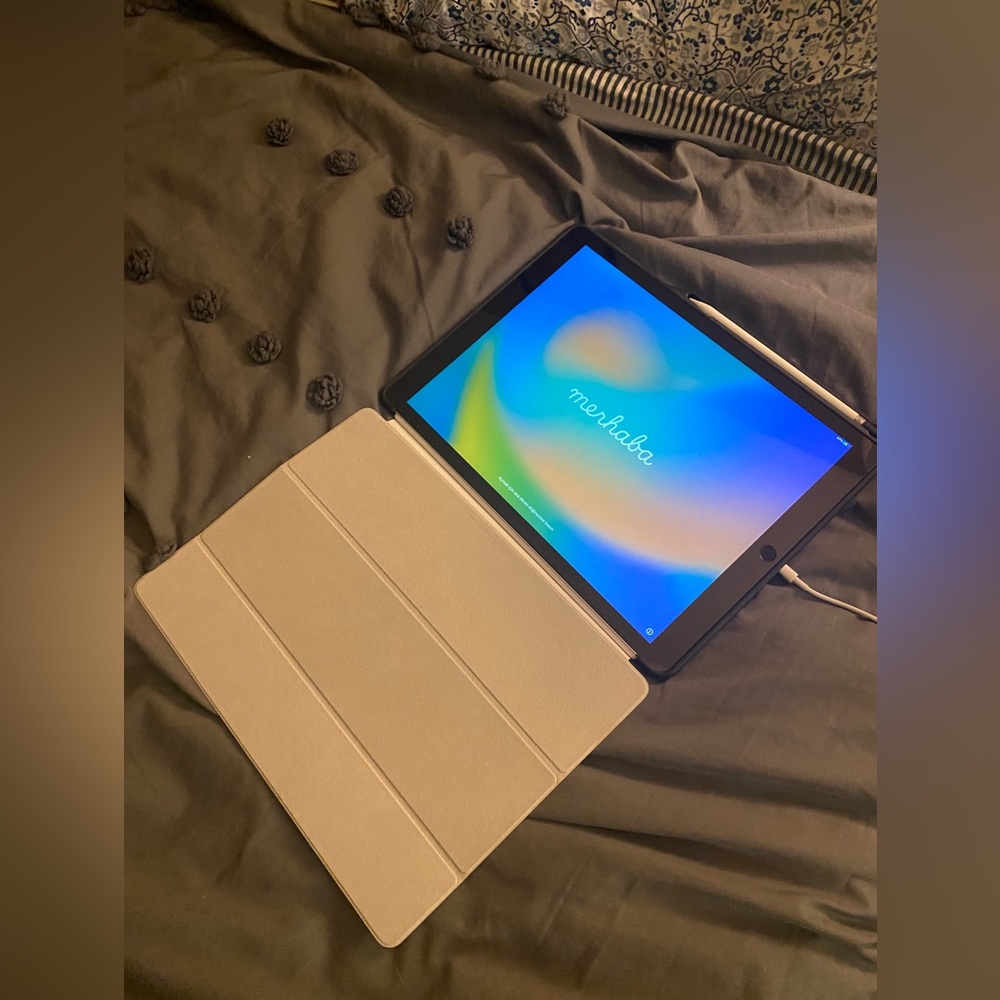 2015 ipad pro 12.9 LTE 256gb with Apple pencil, case, and cover